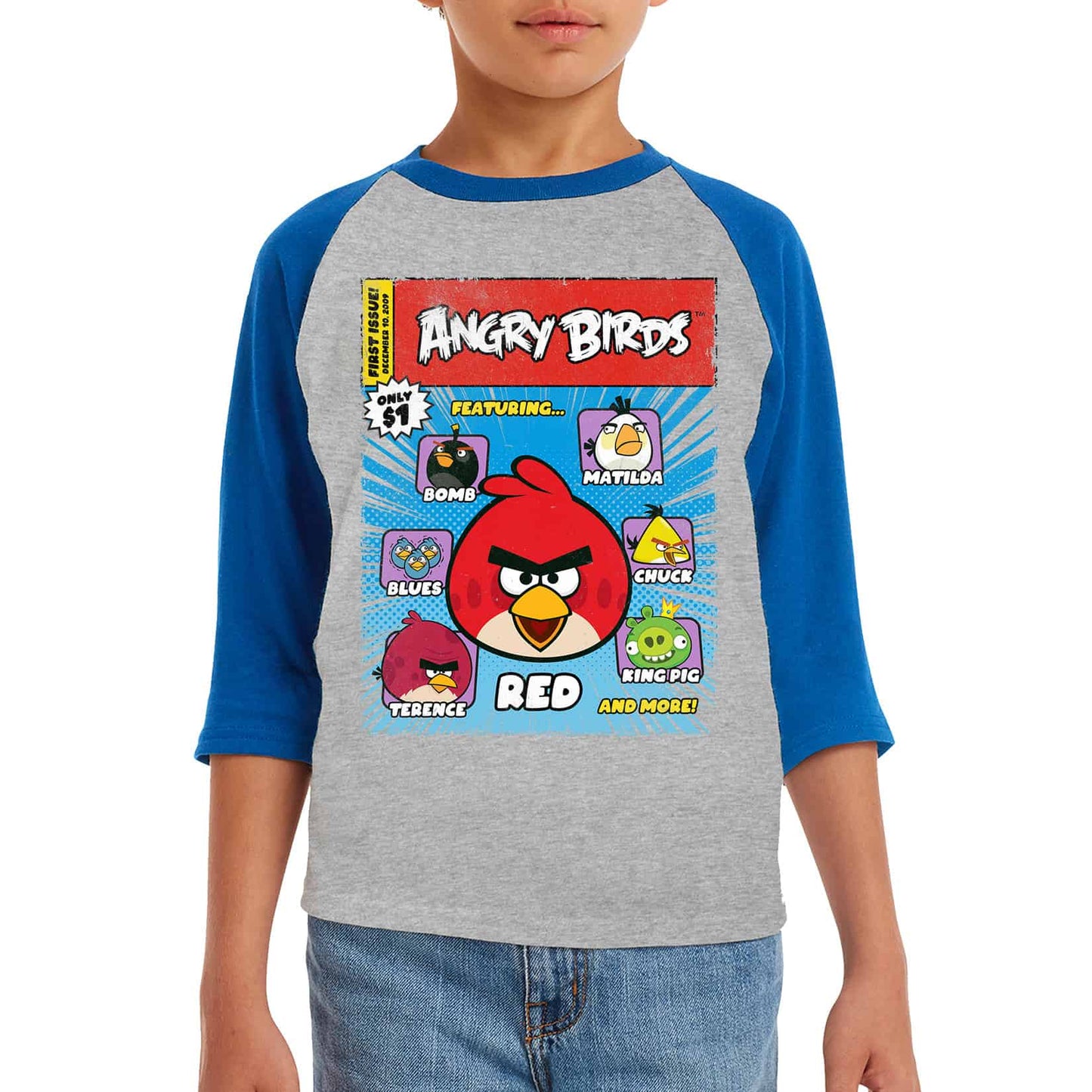 ANGRY BIRDS OFFICAIL LONG SLEEVE KIDS T-SHIRTS