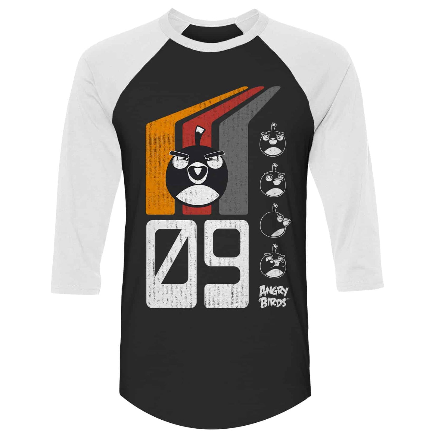 ANGRY BIRDS OFFICAIL ADULT RAGLAN T-SHIRT