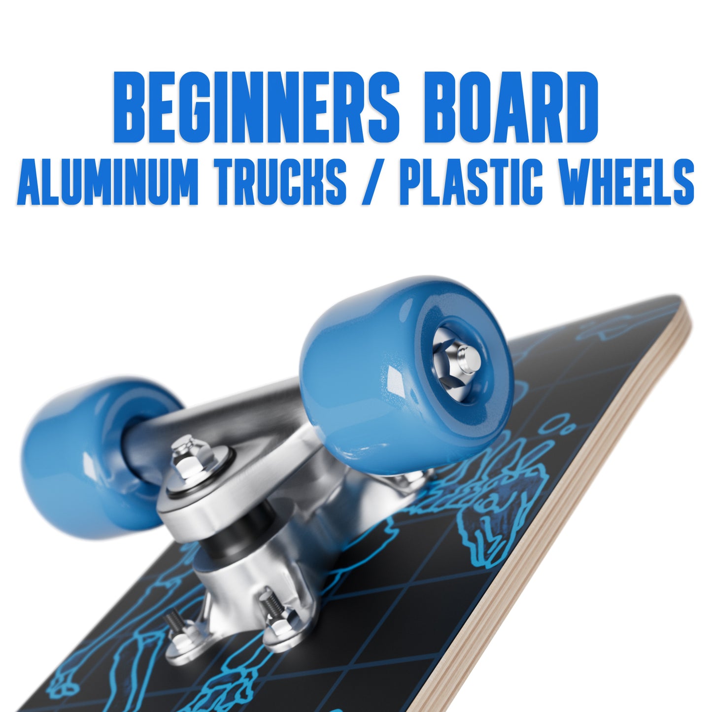 24" KID'S MINI ALUMINUM TRUCKS SKATEBOARDS