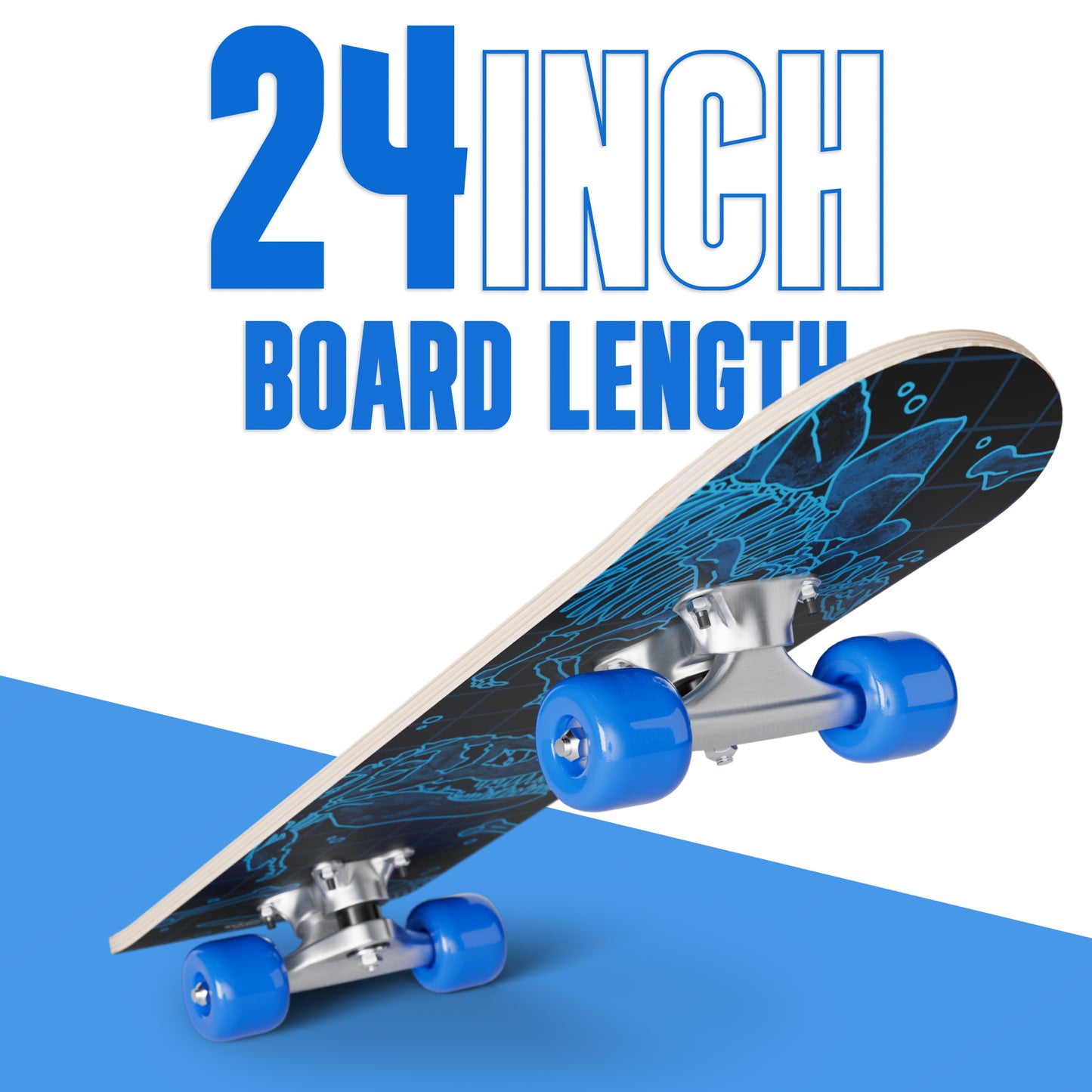 24" KID'S MINI ALUMINUM TRUCKS SKATEBOARDS