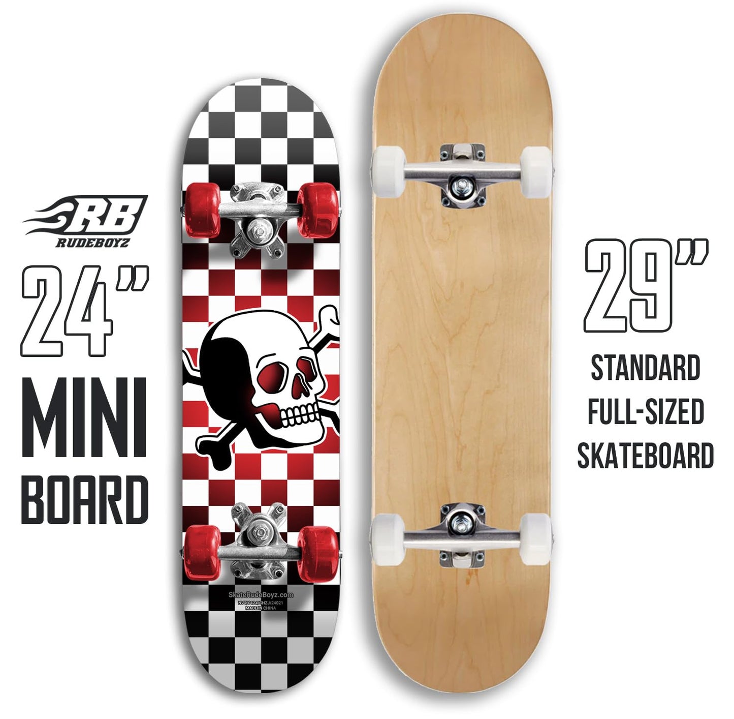 24" KID'S MINI ALUMINUM TRUCKS SKATEBOARDS